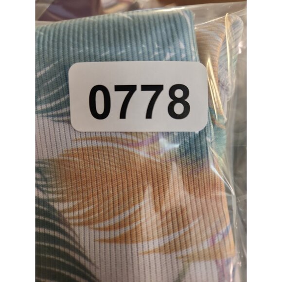 Evolution and Creation EVCR Womens Cropped Tank Top Tropical Palm Tree Print XL - Picture 6 of 6